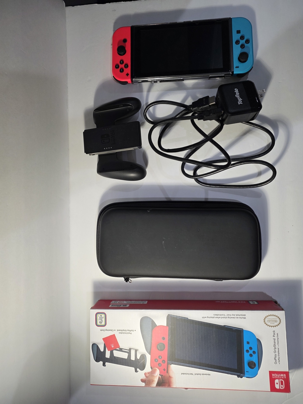 Nintendo Switch Console with Blue & Red Joy-Con - Picture 6 of 6